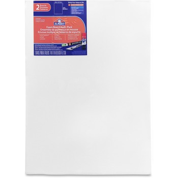 Elmer&#39;s White Pre-Cut Foam Board Multi-Packs, 18 x 24, 2/PK