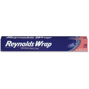 Reynolds Standard Aluminum Foil Roll, 12&quot; x 75 ft, Silver, 35/CT