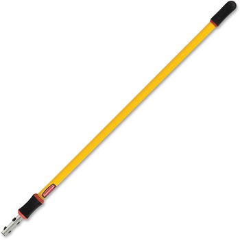 Rubbermaid Commercial Hygen Quick-Connect Straight Extendable Handle, 4-8 Feet, Yellow