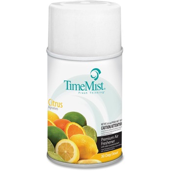 TimeMist Metered Fragrance Dispenser Refill, Citrus, 6.6 oz., Aerosol, 12/CT