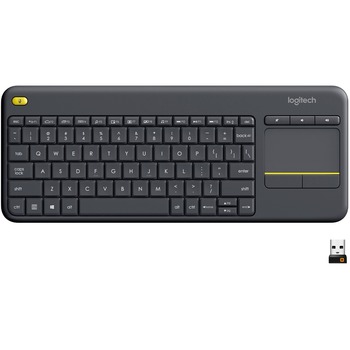 Logitech Wireless Touch Keyboard K400 Plus, Black