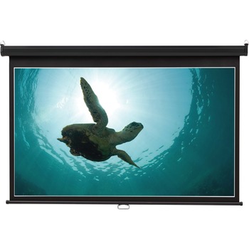 Quartet Wide Format Wall Mount Projection Screen, 65 x 116, White