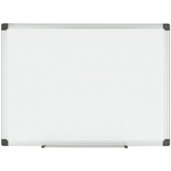 MasterVision Porcelain Value Dry Erase Board, 48 x 96, White, Aluminum Frame