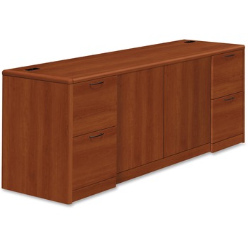 HON 10700 Series Credenza w/Doors, 72w x 24d x 29 1/2h, Cognac