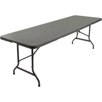 Iceberg IndestrucTables Too Bifold Resin Folding Table, 60w x 30d x 29h, Charcoal