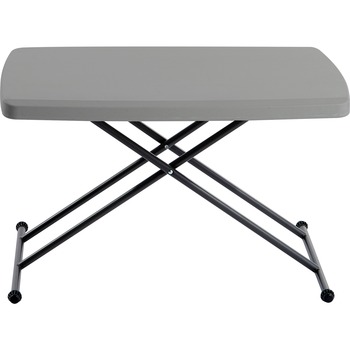 Iceberg IndestrucTables Too 1200 Series Resin Personal Folding Table, 30 x 20, Charcoal