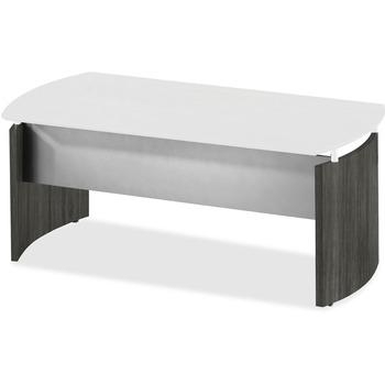 Safco Medina Series Laminate Curved Desk- BASE ONLY, 72w x 36d x 29 1/2h, Gray Steel