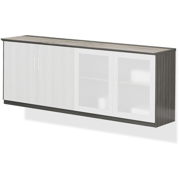 Safco Medina Series Low Wall Cabinet with Doors, 72w x 20d x 29 1/2h, Gray Steel, Box1