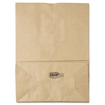 General 1/6 57# Paper Bag, 57lb Kraft, Brown, 12 x 7 x 17, 500/Bundle
