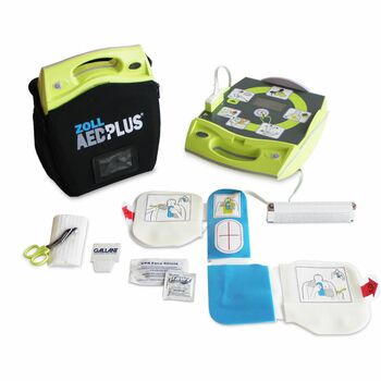ZOLL AED Plus Semi-Automatic External Defibrillator, 123A Lithium Battery
