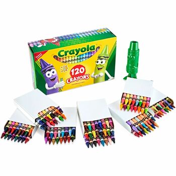 Crayola Crayons, Non-Peggable, 120/BX