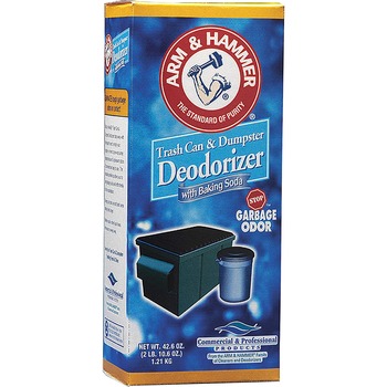 Arm &amp; Hammer Trash Can &amp; Dumpster Deodorizer, Sprinkle Top, Original, Powder, 42.6oz