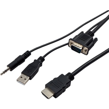 VisionTek Products, LLC VGA to HDMI 1.5M Active Cable, Black, 4.92 ft