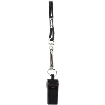 Champion Sports Sports Whistle with Black Nylon Lanyard, Plastic, Black