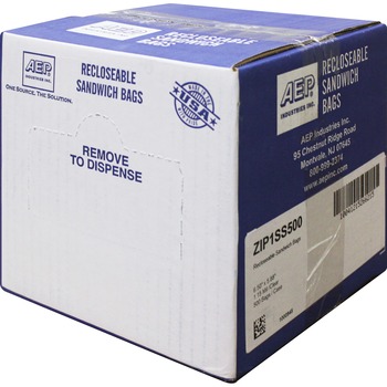 Handi-Bag Recloseable Zipper Seal Sandwich Bags, 1.15mil, 6.5 x 5.875, Clear, 500/Box