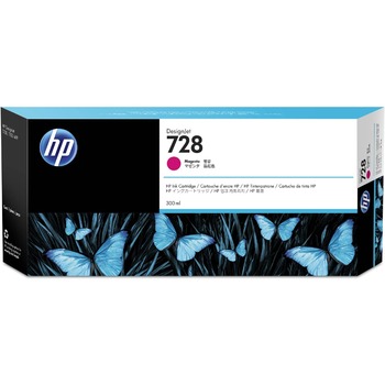 HP 728, (F9K16A), Original Standard Yield Ink Cartridge, Magenta, 300 mL