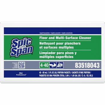 Spic and Span Liquid Floor Cleaner, 3oz Packet, 45/Carton