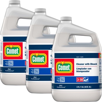 Comet Cleaner with Bleach, One Gallon Bottle, 3/CT