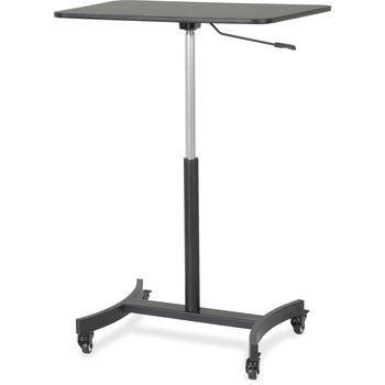 Victor High Rise Collection Mobile Adjustable Standing Desk, 30 3/4 x 22 x 44, Black