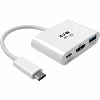 Tripp Lite by Eaton USB 3.0 Superspeed Cable, USB-C/HDMI, 3&quot;, White