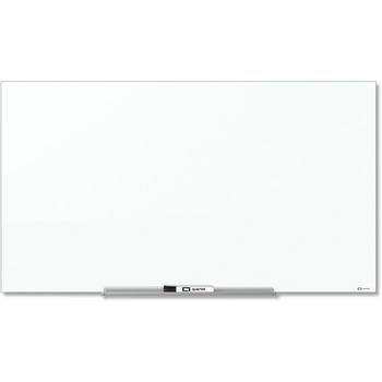 Quartet Infinity InvisaMount Magnetic Glass Marker Board, 85 x 48, White