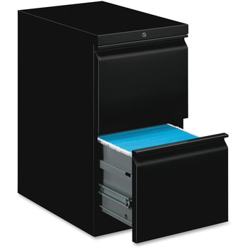 HON Mobile Pedestal File, File/File, 15 x 20 x 28, Black