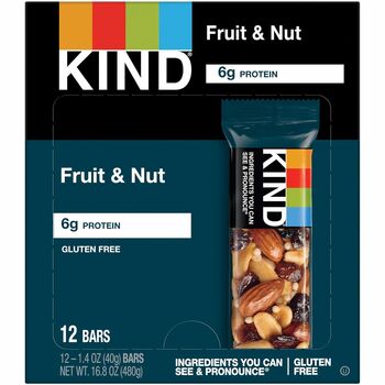KIND Fruit and Nut Bars, Fruit and Nut Delight, 1.4 oz, 12/Box