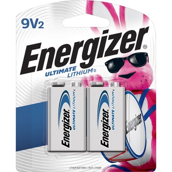 Energizer Lithium Batteries, 9V, 2/PK