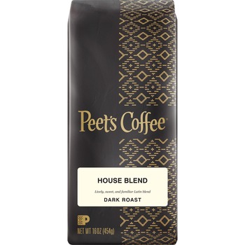 Peet&#39;s Coffee &amp; Tea Bulk Coffee, House Blend, Ground, 1 lb Bag