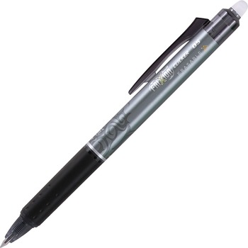 Pilot FriXion Clicker Erasable Gel Ink Retractable Pen, Black Ink, .5mm, Dozen