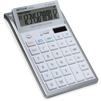 Victor 6400 Desktop Calculator, 12-Digit LCD