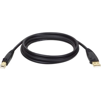 Tripp Lite by Eaton USB 2.0 Device Cable, A/B Gold, 15 ft, Black