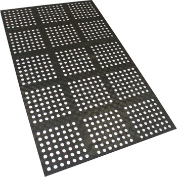 ES Robbins Pro Lite Four-Way Drain Mat, 36 x 60, Black