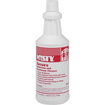 Misty Secure Hydrochloric Acid Bowl Cleaner, Mint Scent, 32 oz. Bottle, 12/CT