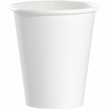 SOLO Cup Company Single-Sided Poly Paper Hot Cups, 6oz, White, 50/Pack, 20 Packs/Carton