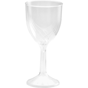WNA Classicware One-Piece Wine Glasses, 6 oz., Clear, 100/CT