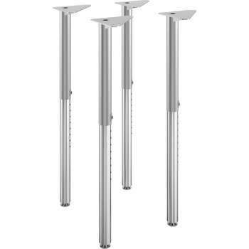 HON Build Adjustable Post Legs, 22&quot; to 34&quot; High, 4/Pack
