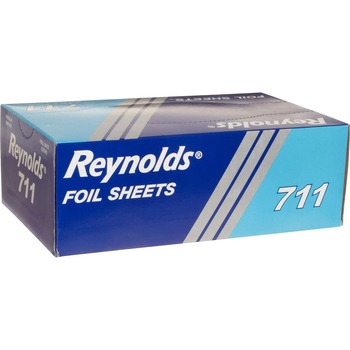 Reynolds Pop-Up Interfolded Aluminum Foil Sheets, 9&quot; x 10 3/4&quot;, Silver, 500/BX, 6 BX/CT