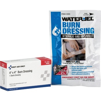 First Aid Only SC Refill Burn Dressing, 4 x 4, White