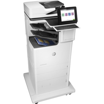 HP Color LaserJet Enterprise Flow M682z Multifunction Laser Printer, Copy/Fax/Print/Scan, White