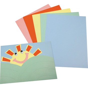Pacon Assorted Colors Tagboard, 9&quot; x 12&quot;, Blue/Canary/Green/Orange/Pink, 100 Sheets/Pack