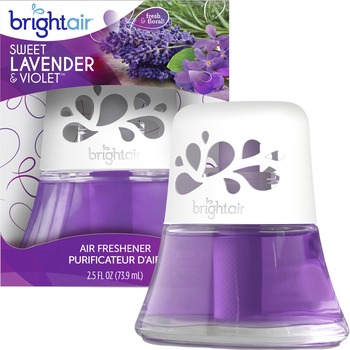 BRIGHT Air Scented Oil, Sweet Lavender &amp; Violet, 2.5 oz Jar, 6/Carton