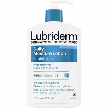 Lubriderm Skin Therapy Hand and Body Lotion, 16 oz Pump Bottle, 12/Carton