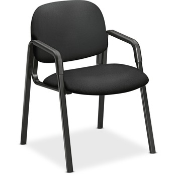 HON Solutions Seating 4000 Series Leg Base Guest Chair, Black