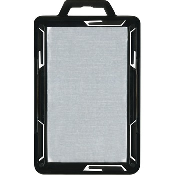 Advantus Secure-Two Card RFID Blocking Badge, 3 3/8 x 2 1/8, Black, 20 per Pack