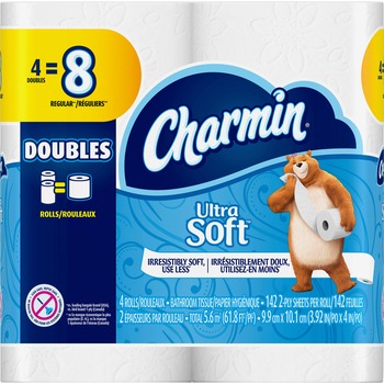 Charmin Ultra Soft Bathroom Tissue, 154 Sheets/Roll, 4 Rolls/Pack