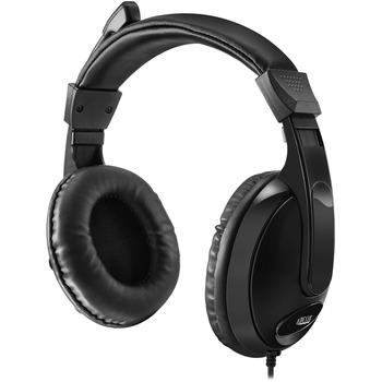 Adesso Xtream H5 Multimedia Headset with Mic, Binaural Over the Head, Black