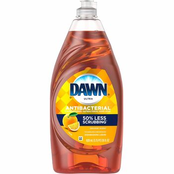 Dawn Ultra Antibacterial Dishwashing Liquid, Orange Scent, 28 oz Bottle, 8/CT