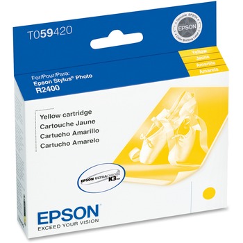 Epson T059420 (59) UltraChrome K3 Ink, Yellow