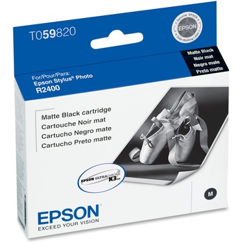 Epson T059820 (59) UltraChrome K3 Ink, Matte Black